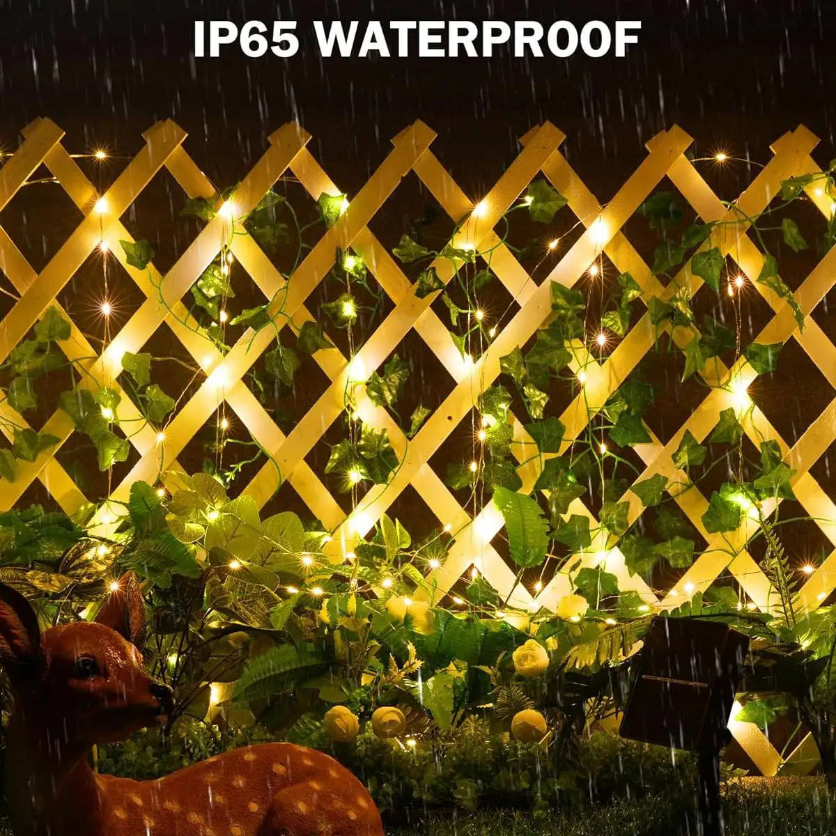 12M 100 LED Solar Ivy String Lights