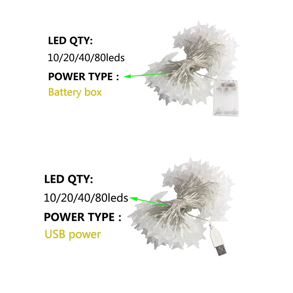 LED Star Fairy Lights