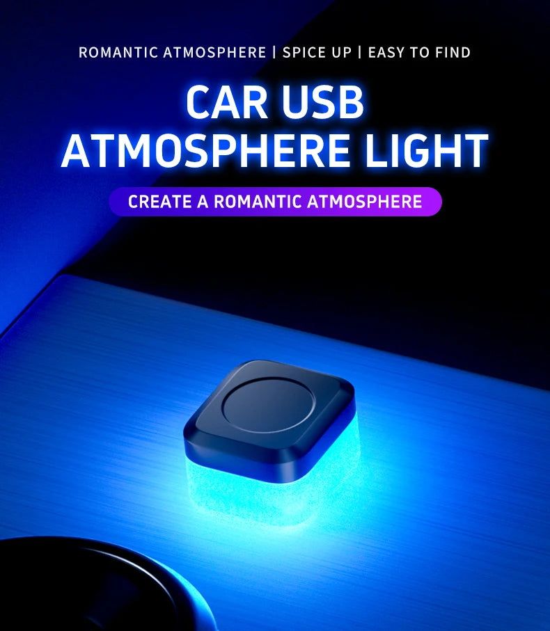 Car USB LED Light Mood Lamp