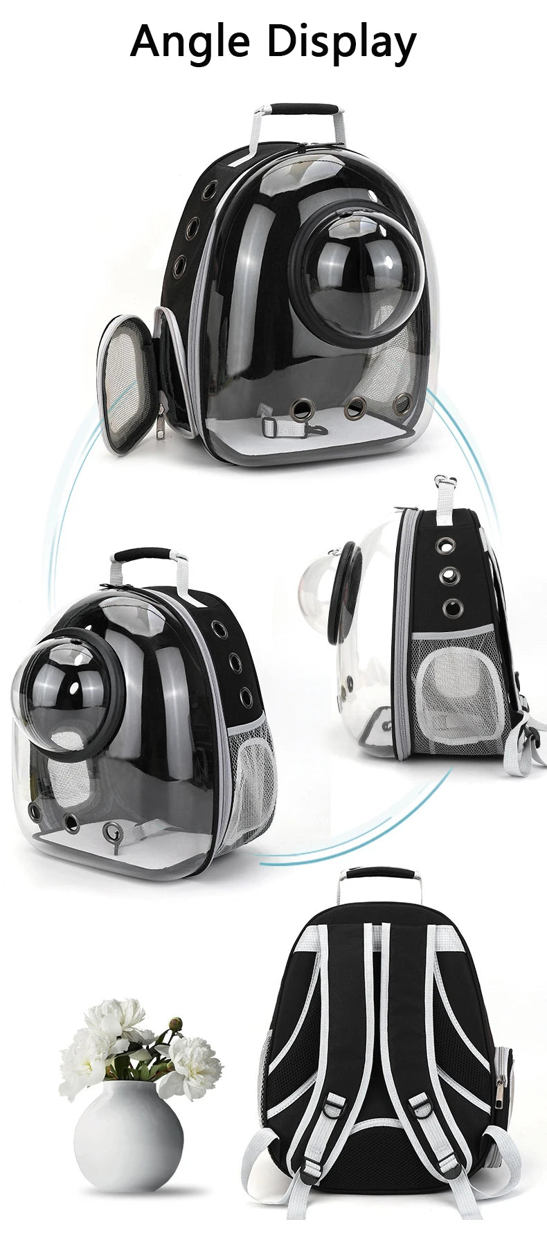 Cat Carrying Backpacks Breathable - Portable Transparent