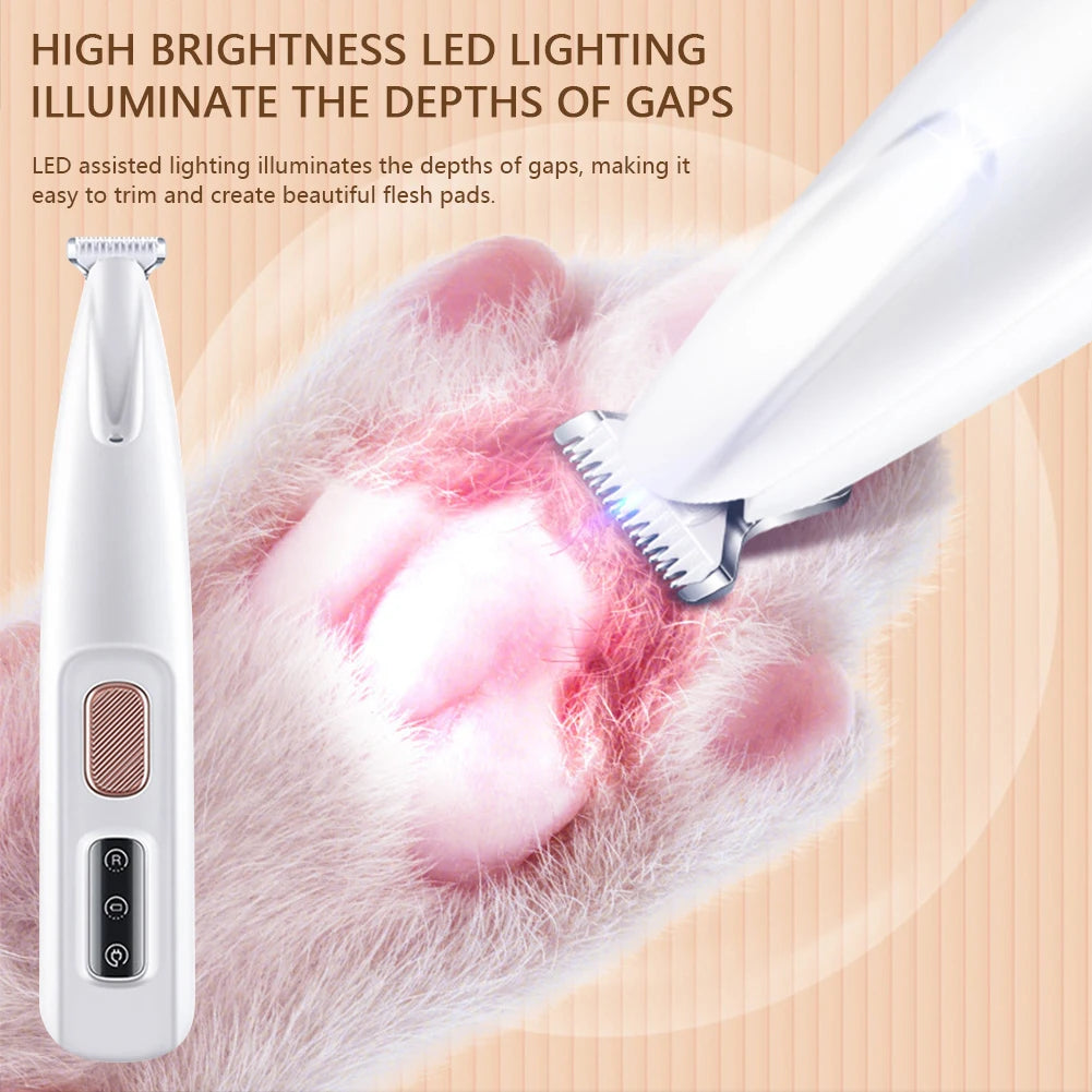 Portable Dog Paw Trimmer β LED Rechargeable Nail Grinder