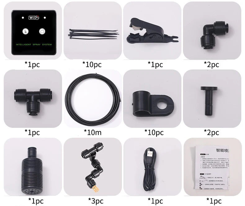 WiFi-Controlled Rainforest Sprayer – Automatic Mist System