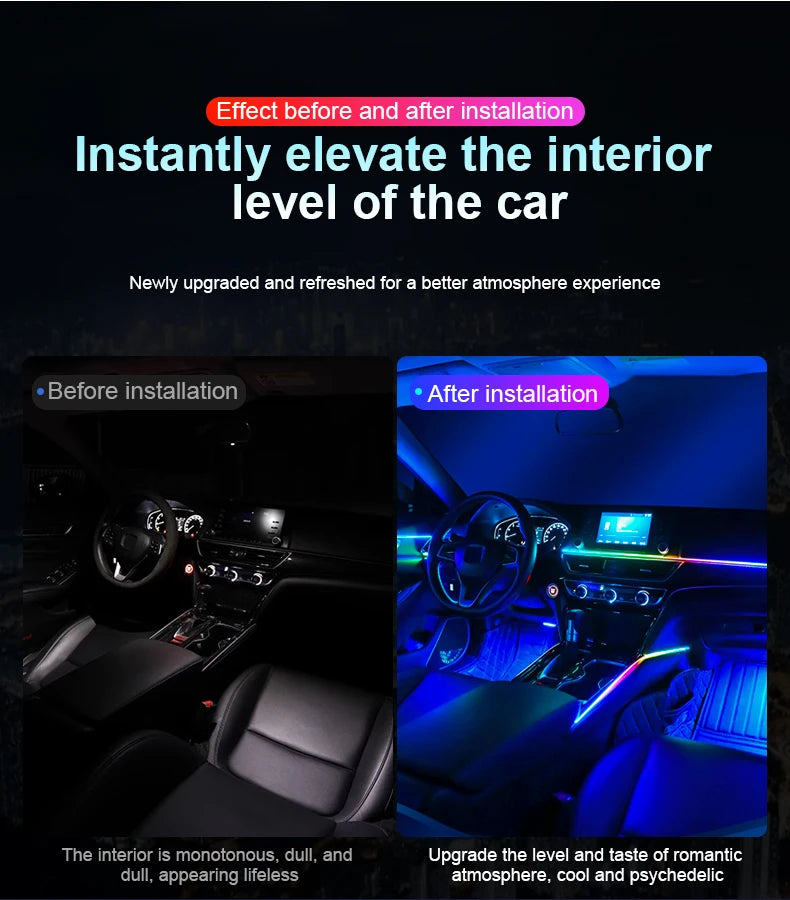 18-in-1 Dual Zone Car Ambient Light Kit