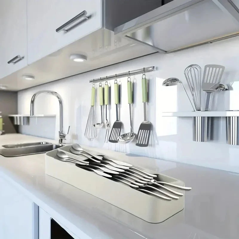 Multi-Purpose Cutlery Tray – Fork & Spoon Organizer