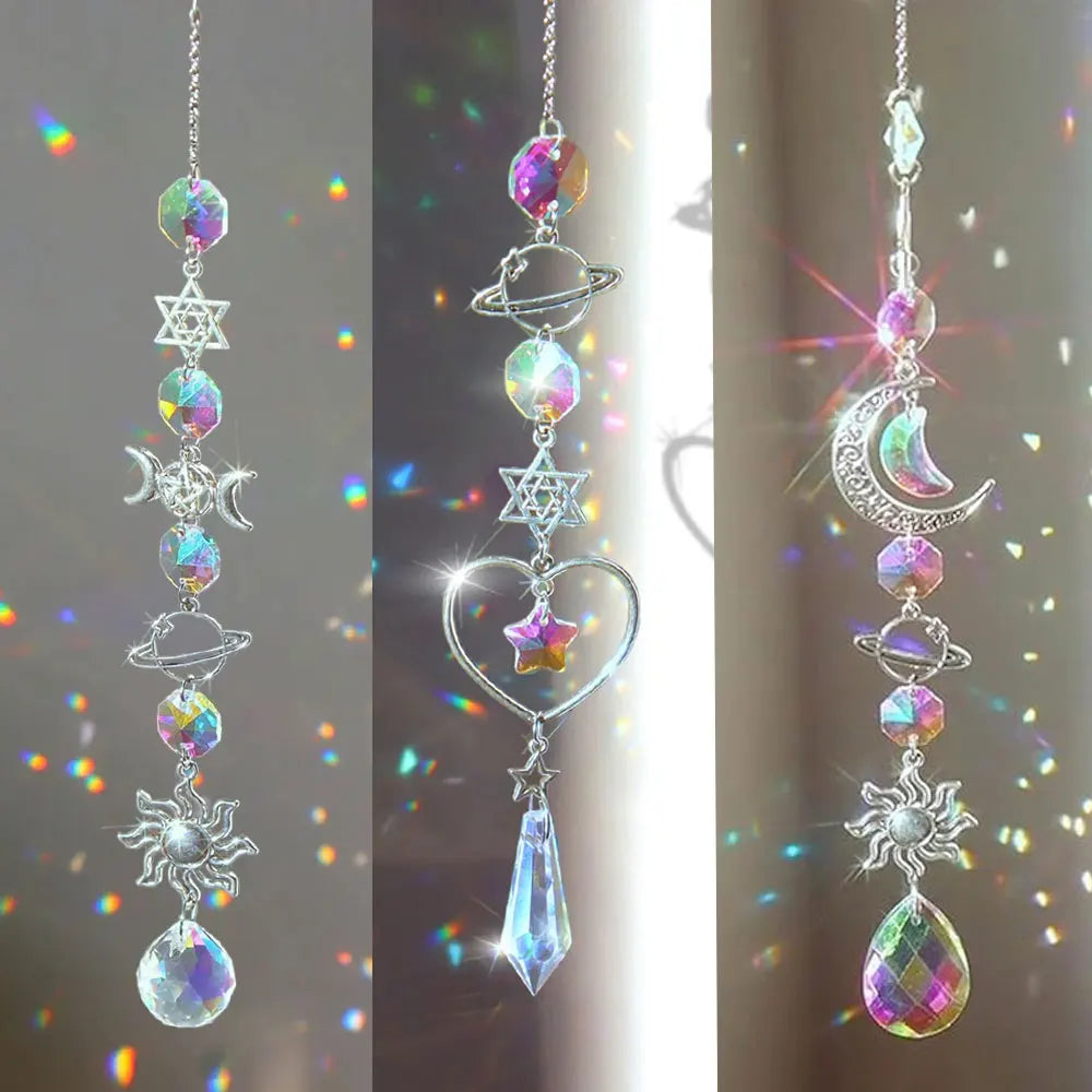 Crystal Wind Chime Sun Catcher – Rainbow Maker Pendant