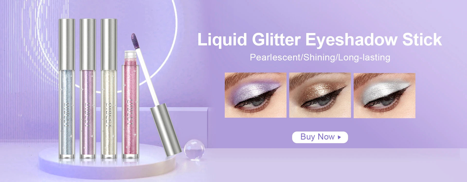 QIBEST 8-Color Matte Liquid Eyeshadow Stick