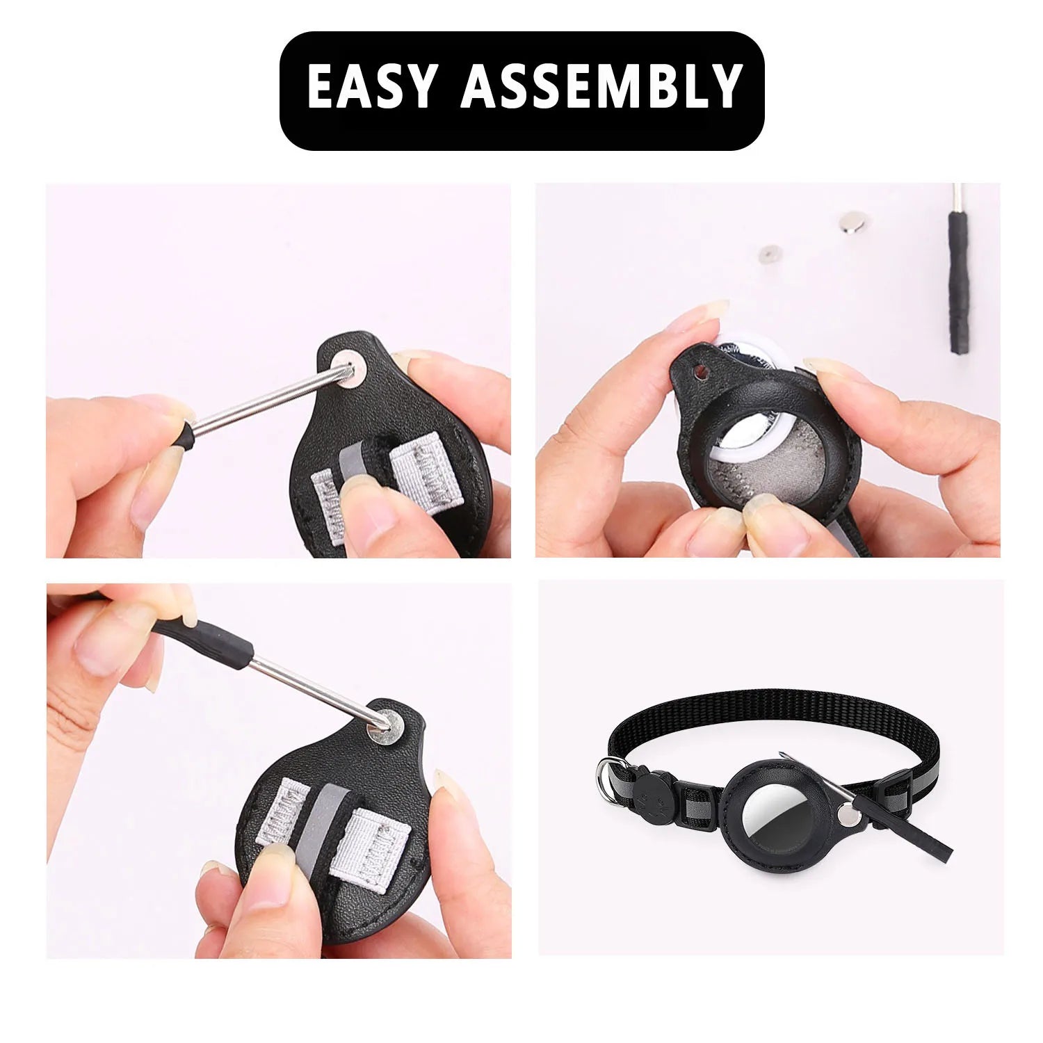 Cat AirTag Holder Collar β Adjustable, Breakaway Design