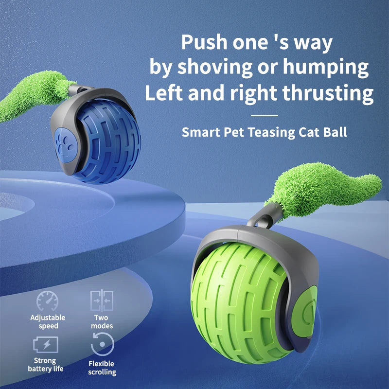 Interactive Electric Rolling Cat Toy