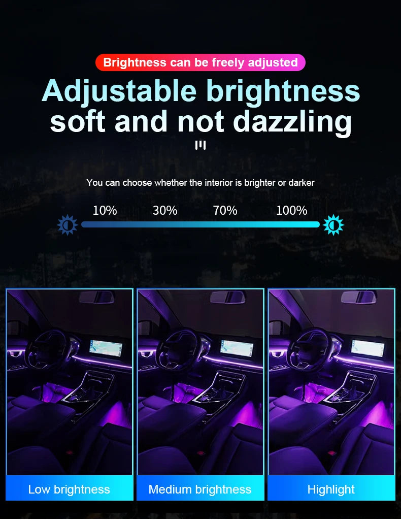 18-in-1 Dual Zone Car Ambient Light Kit