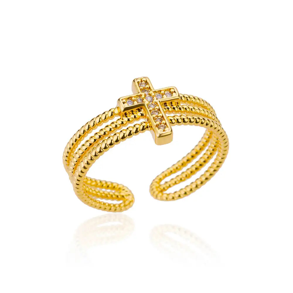Luxury 316L Stainless Steel Gold Color Ring