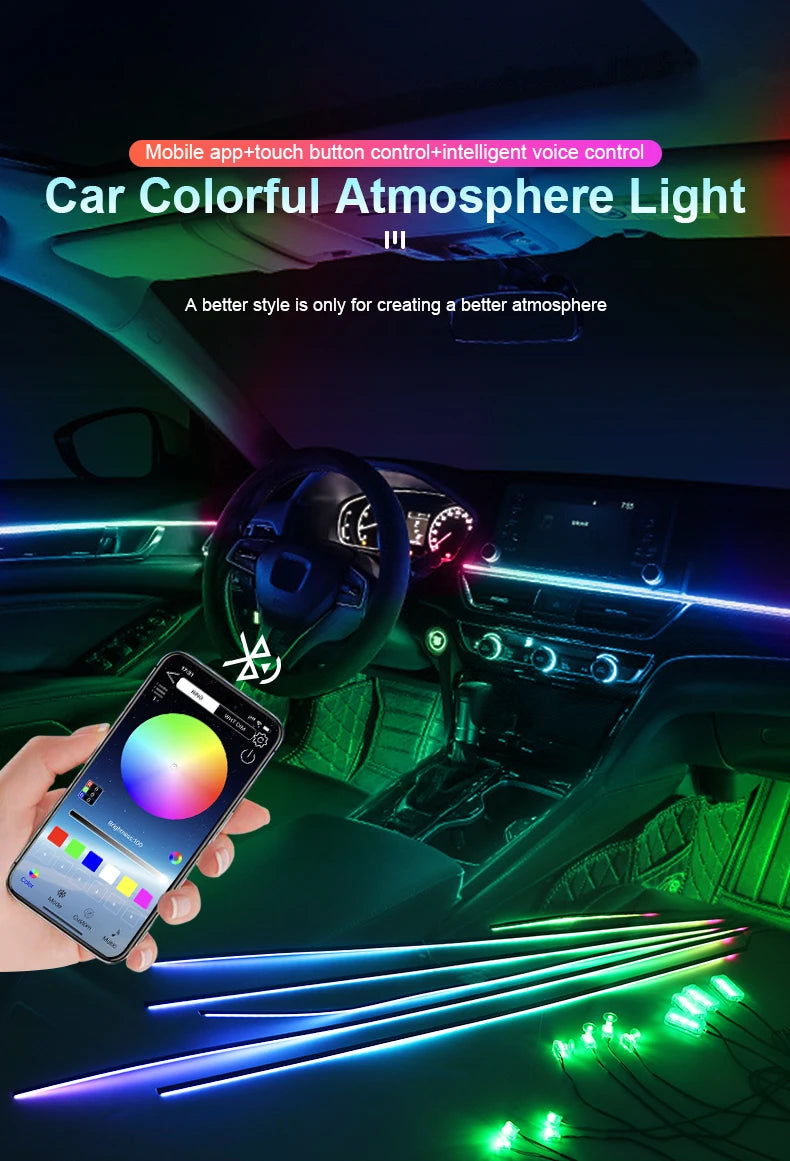 18-in-1 Dual Zone Car Ambient Light Kit
