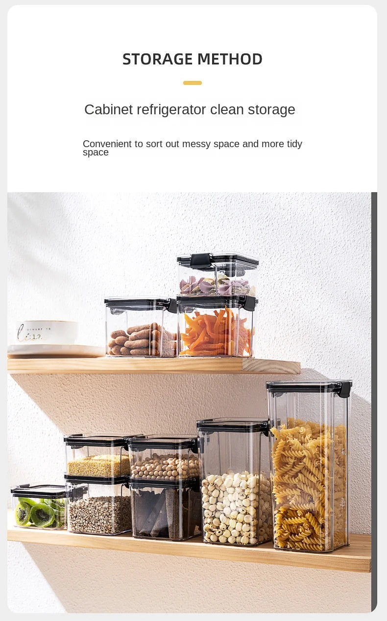 Plastic Sealed Jars Set