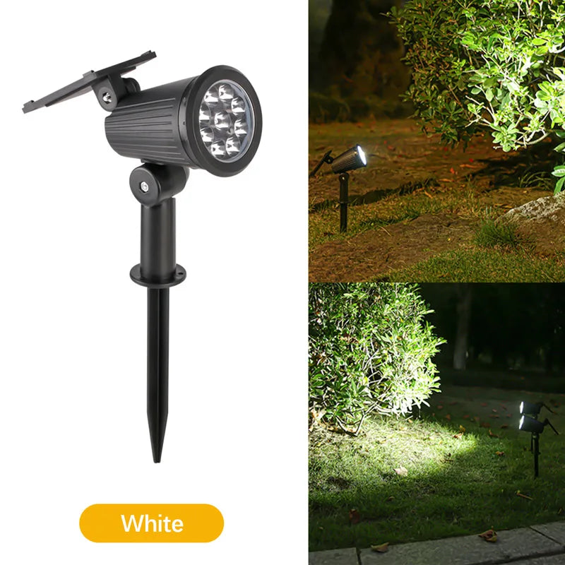 9-LED Solar Spotlights