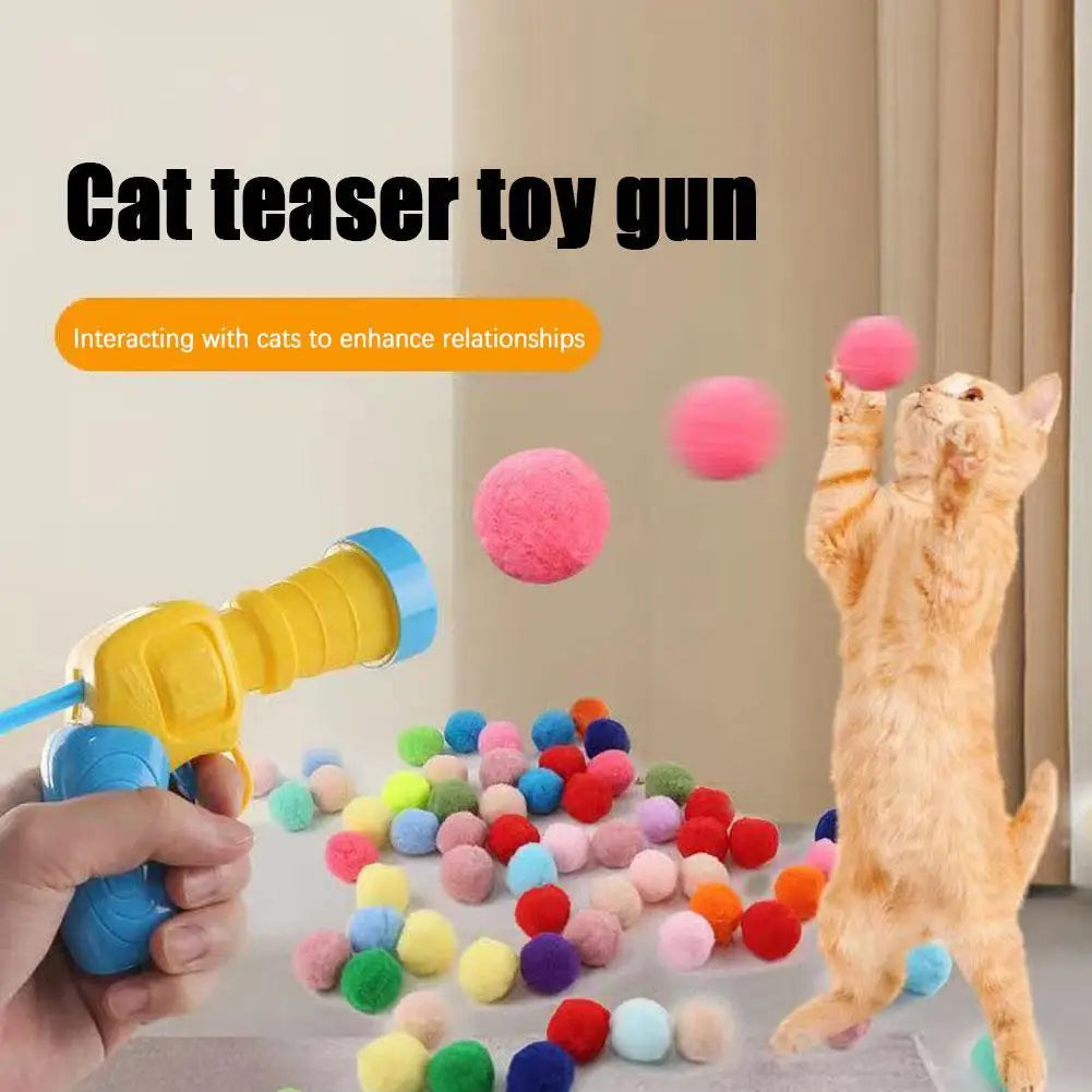 Interactive Electric Rolling Cat Toy Gun