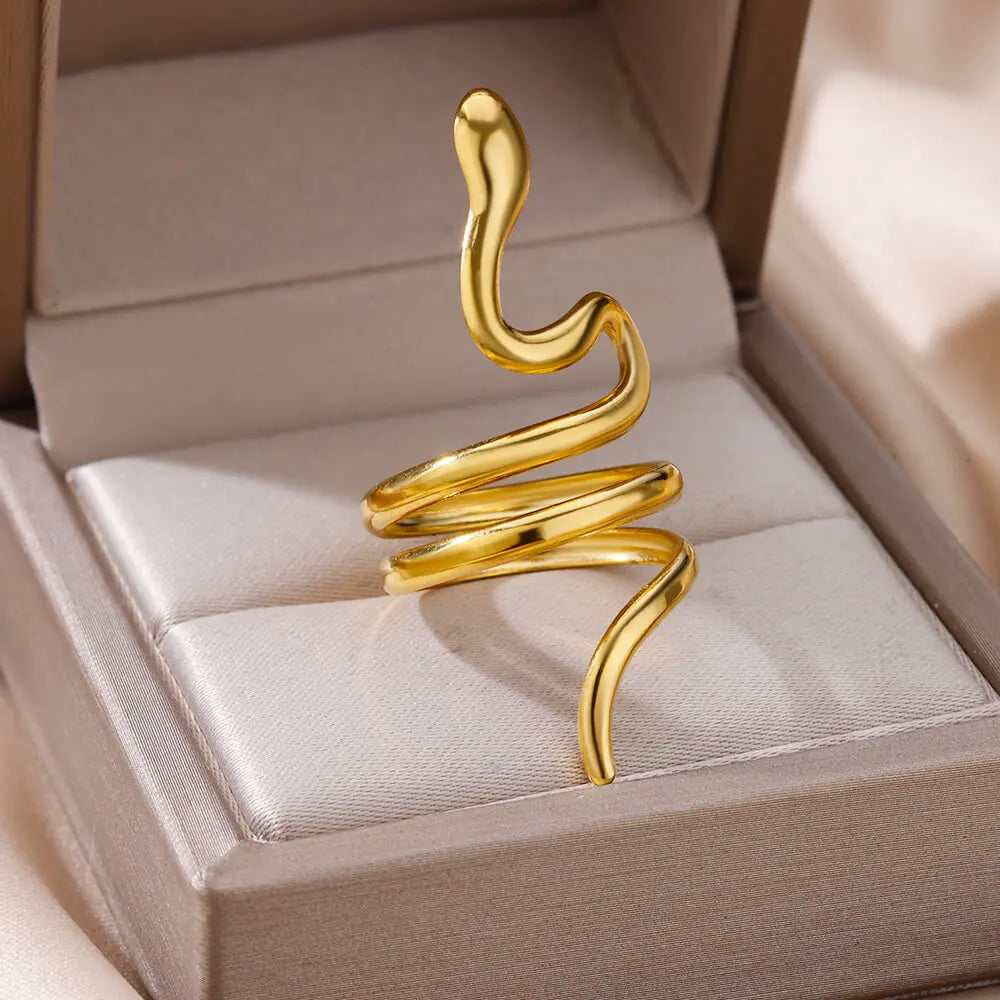 Luxury 316L Stainless Steel Gold Color Ring