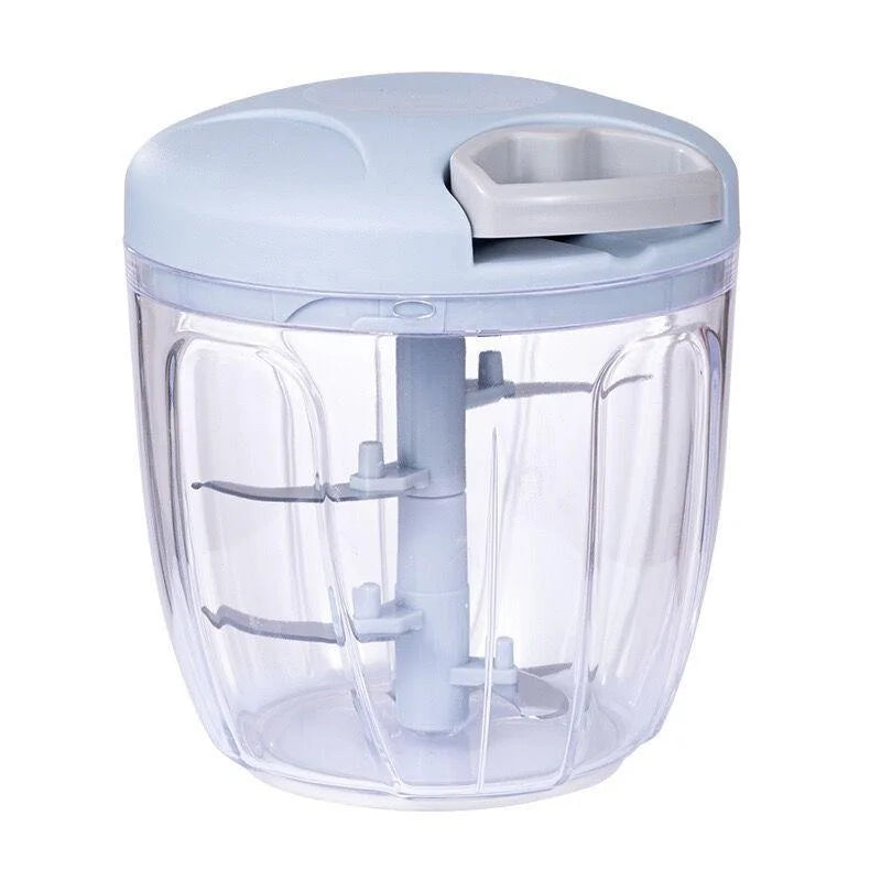 Manual Meat & Garlic Chopper – 500/900ML Hand Press Vegetable Cutter