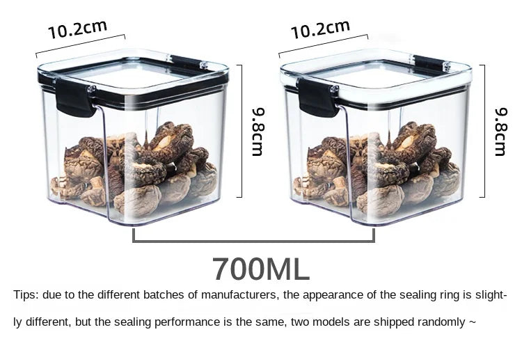 Plastic Sealed Jars Set