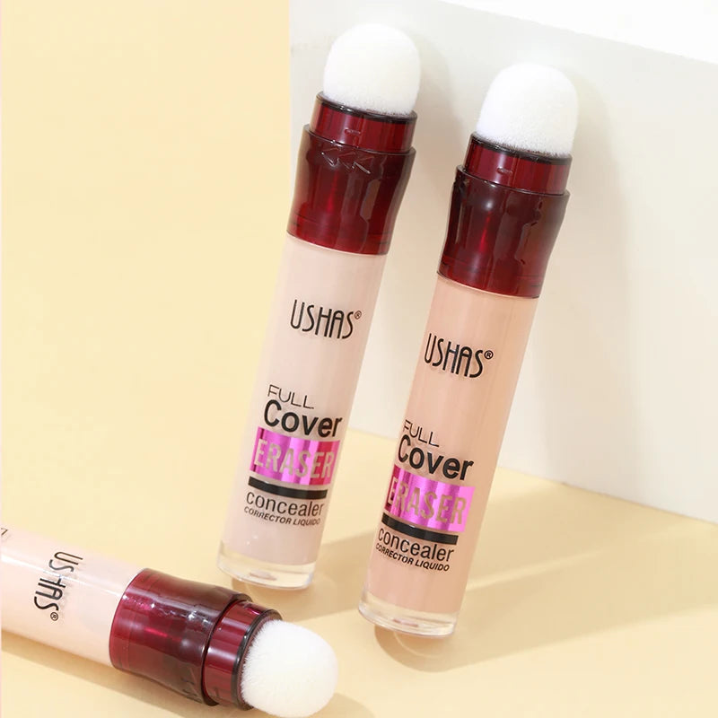 USHAS 12 Color Liquid Concealer - Moisturizing, Long-Lasting, and Lightweight