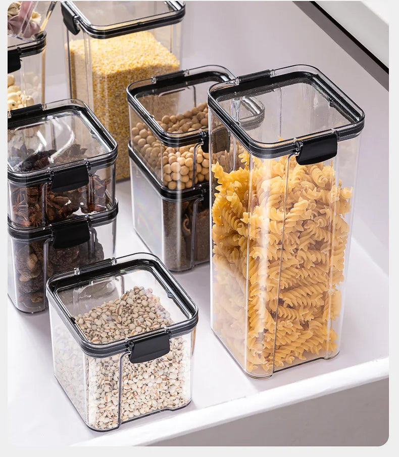 Plastic Sealed Jars Set