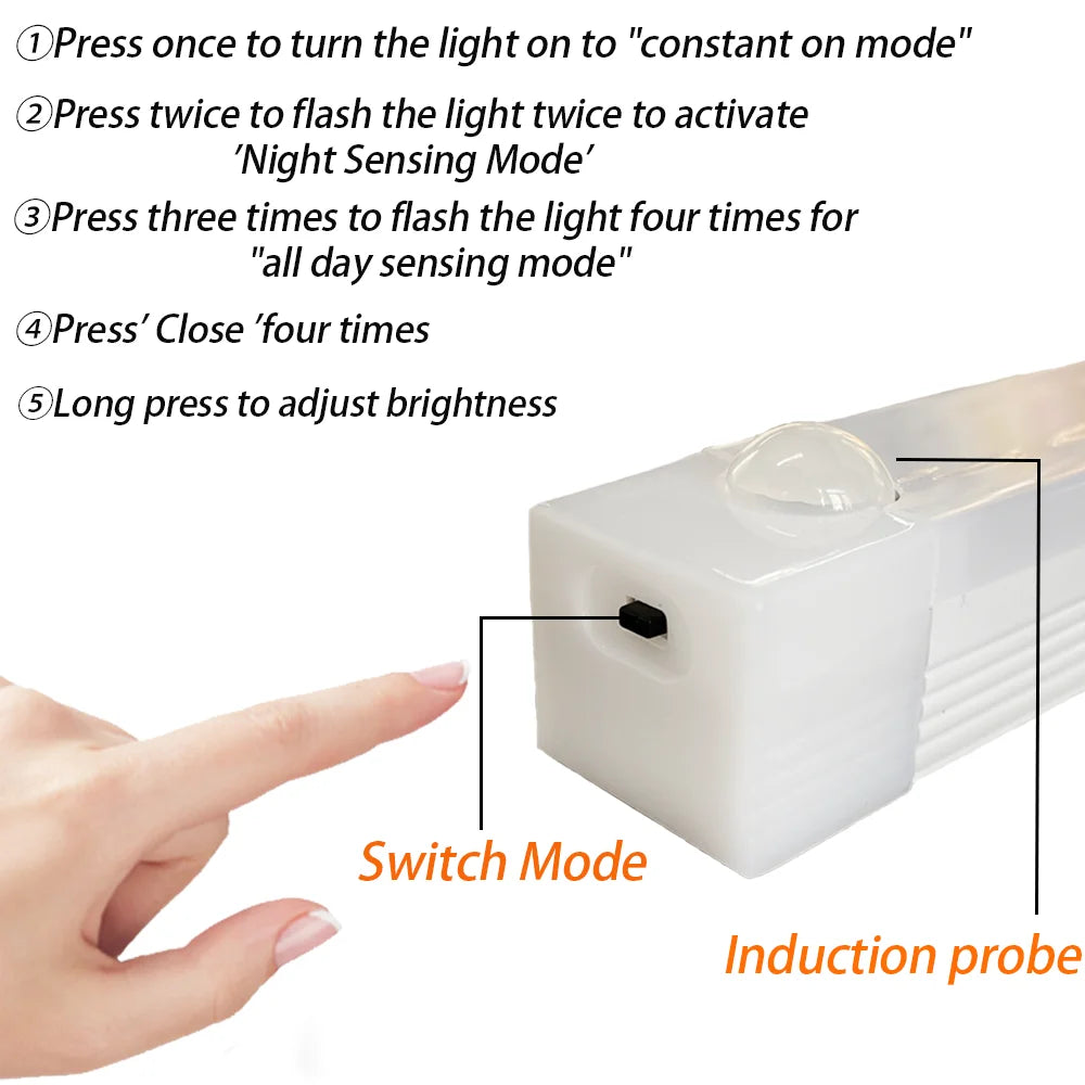 LED Motion Sensor Light – Rechargeable Wireless