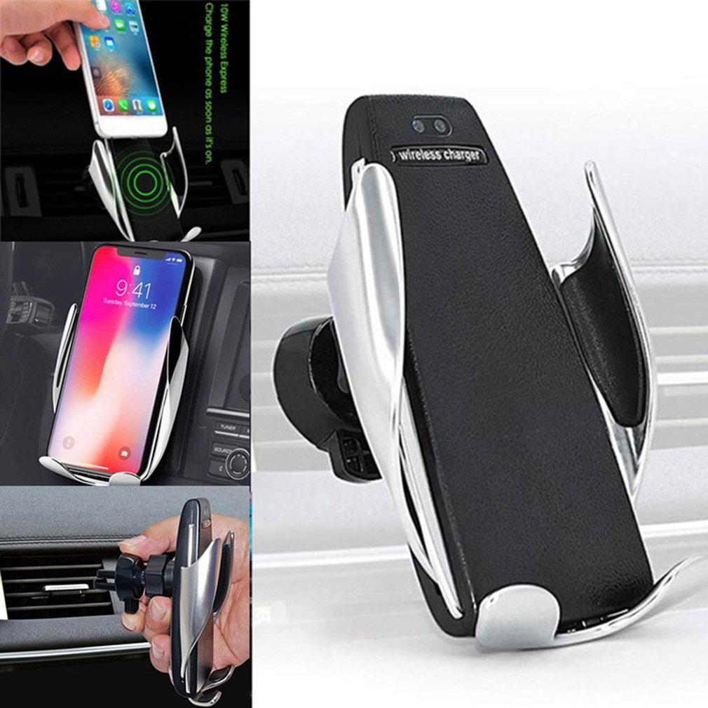 S5 Car Wireless Charger – 10W Fast Charging with Phone Holder