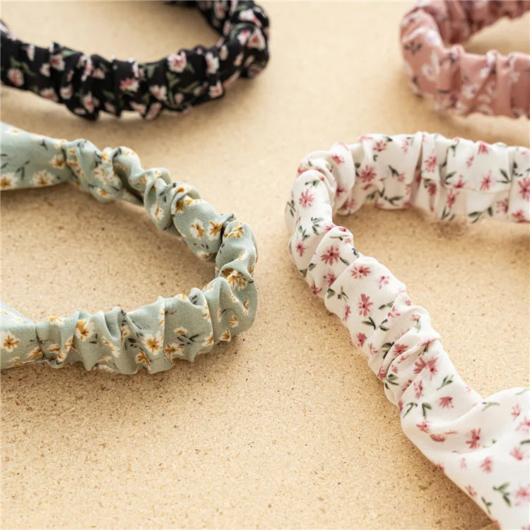 Vintage Floral Print Beach Bandana Hair Scarf