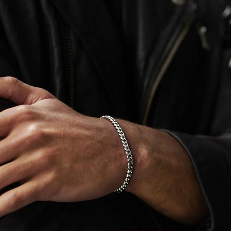 Vnox 3-11mm Chunky Miami Curb Chain Bracelet for Men