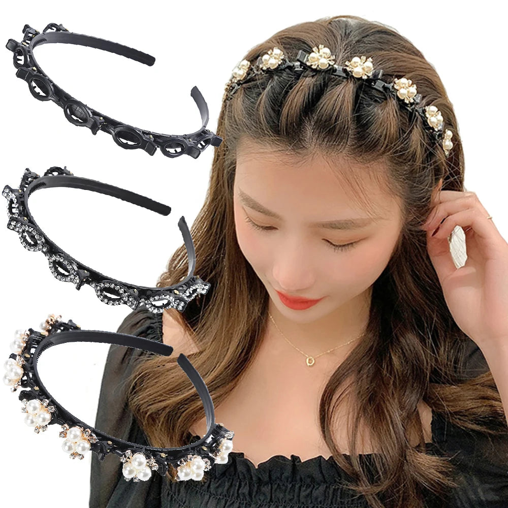 Double Layer Bands Clip Hairbands