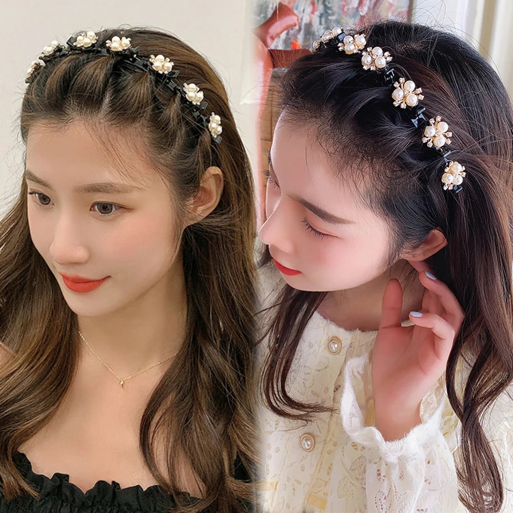 Double Layer Bands Clip Hairbands