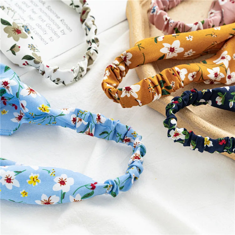 Vintage Floral Print Beach Bandana Hair Scarf