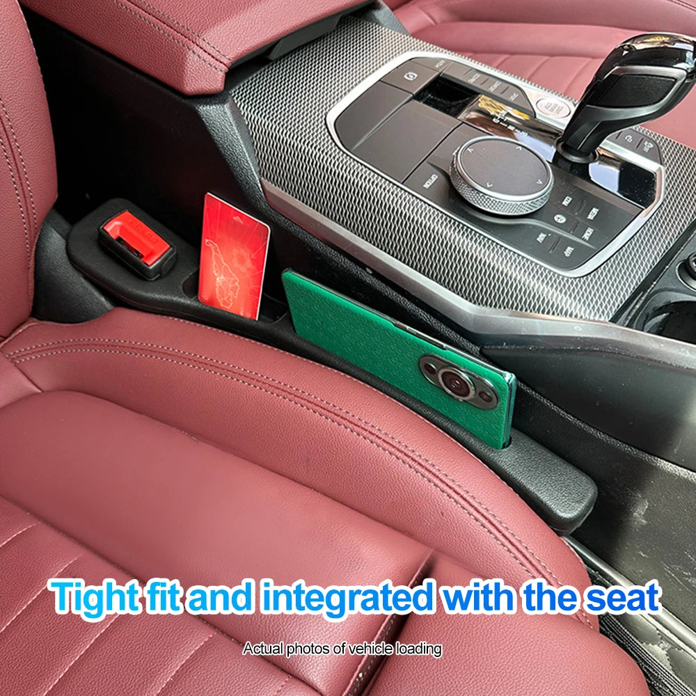 Car Seat Gap Filler – Leak-Proof Side Seam Plug Strip with Seatbelt Hole