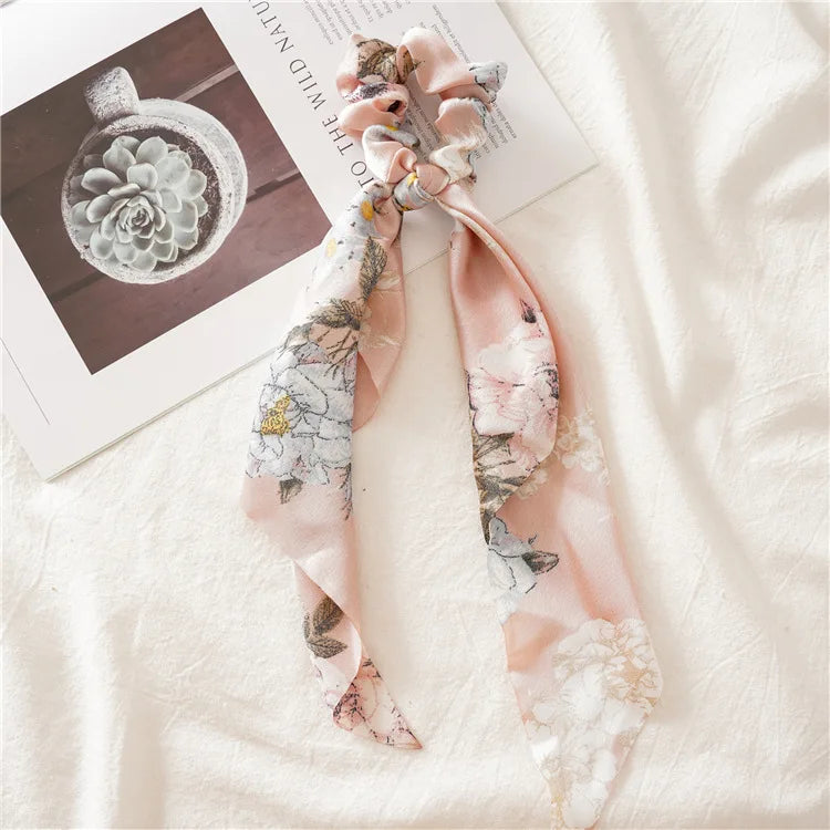 Vintage Floral Print Beach Bandana Hair Scarf