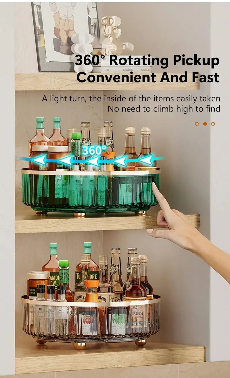Rotating Spice Rack - Kitchen Organizer