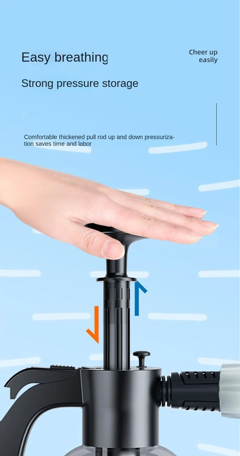 2L Hand Pump Foam Sprayer with 3 Nozzles