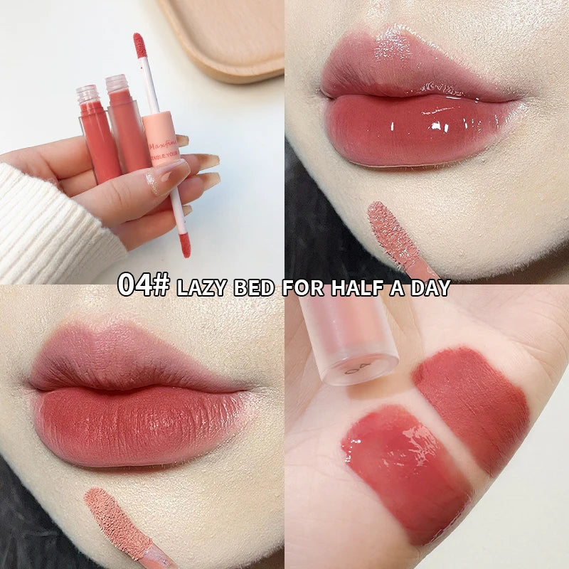 Double-Ended Lip Glaze – Long-Lasting Matte