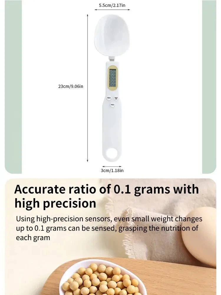500g Digital Kitchen Scale Scoop – LCD Measuring