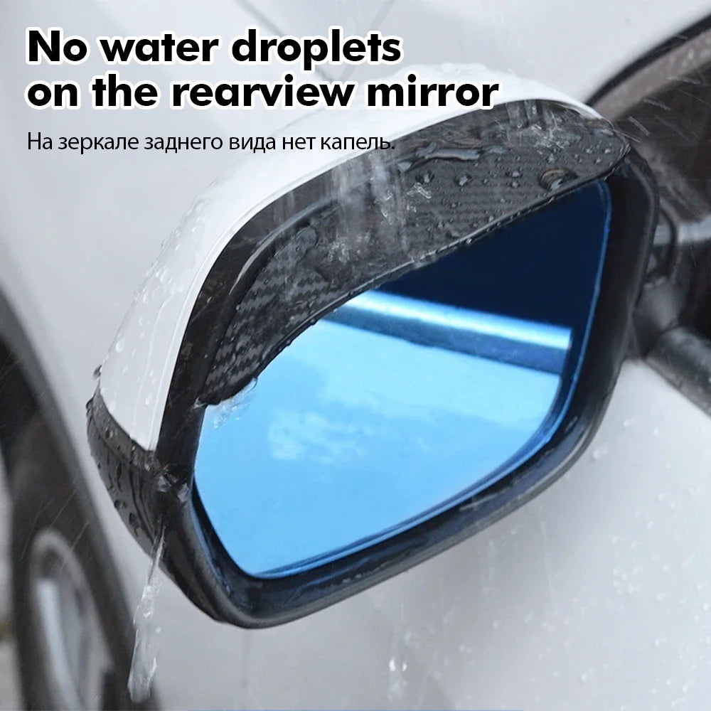 2PCS Car Rearview Mirror Rain Eyebrow