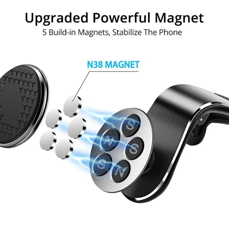 Magnetic Car Phone Holder Air Vent Mount – Universal Phone Stand