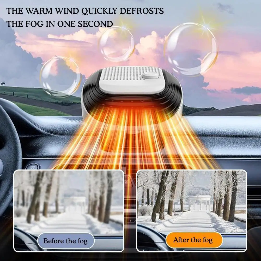 20W Car Heater & Fan – Fast Defrost and Cooling for Windshield