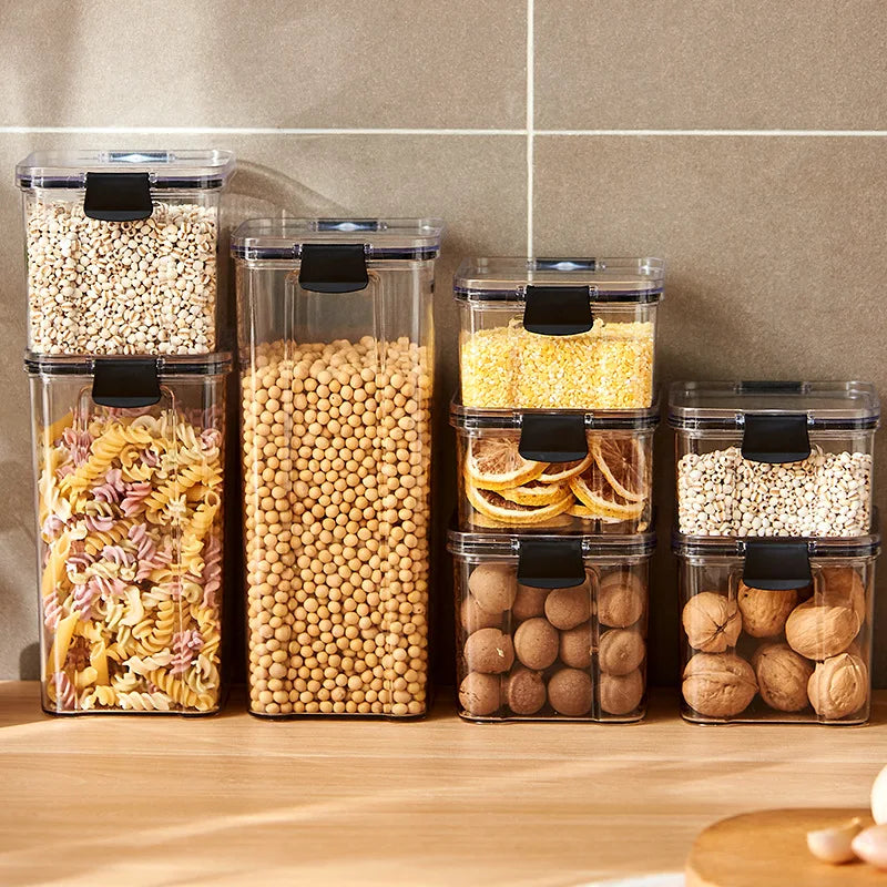 Plastic Sealed Jars Set