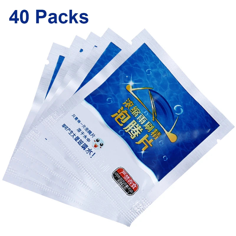 20/40pcs Effervescent Car Glass Cleaner Tablets
