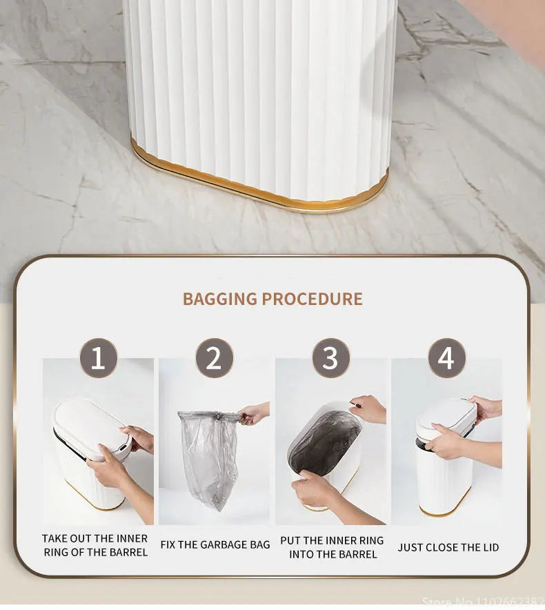 5L/7L/9L Smart Sensor Trash Can – Automatic Garbage Bin for Kitchen & Bathroom
