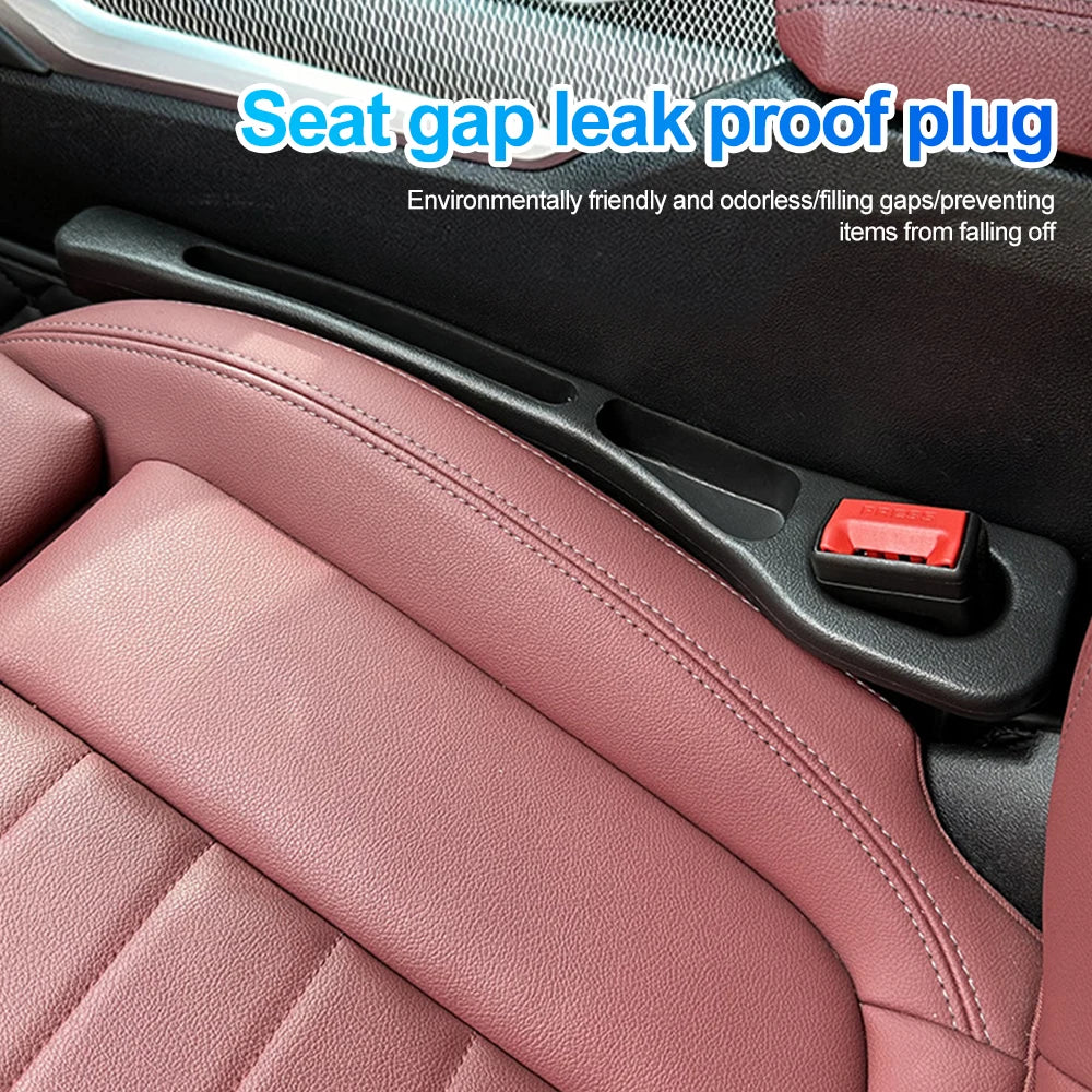 Car Seat Gap Filler – Leak-Proof Side Seam Plug Strip with Seatbelt Hole