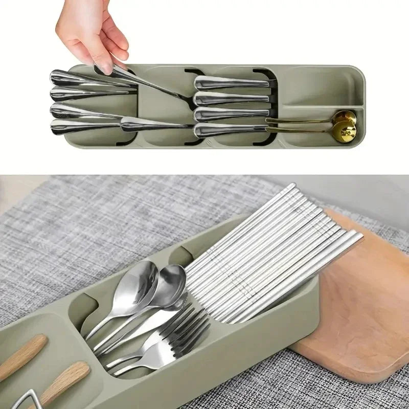 Multi-Purpose Cutlery Tray – Fork & Spoon Organizer