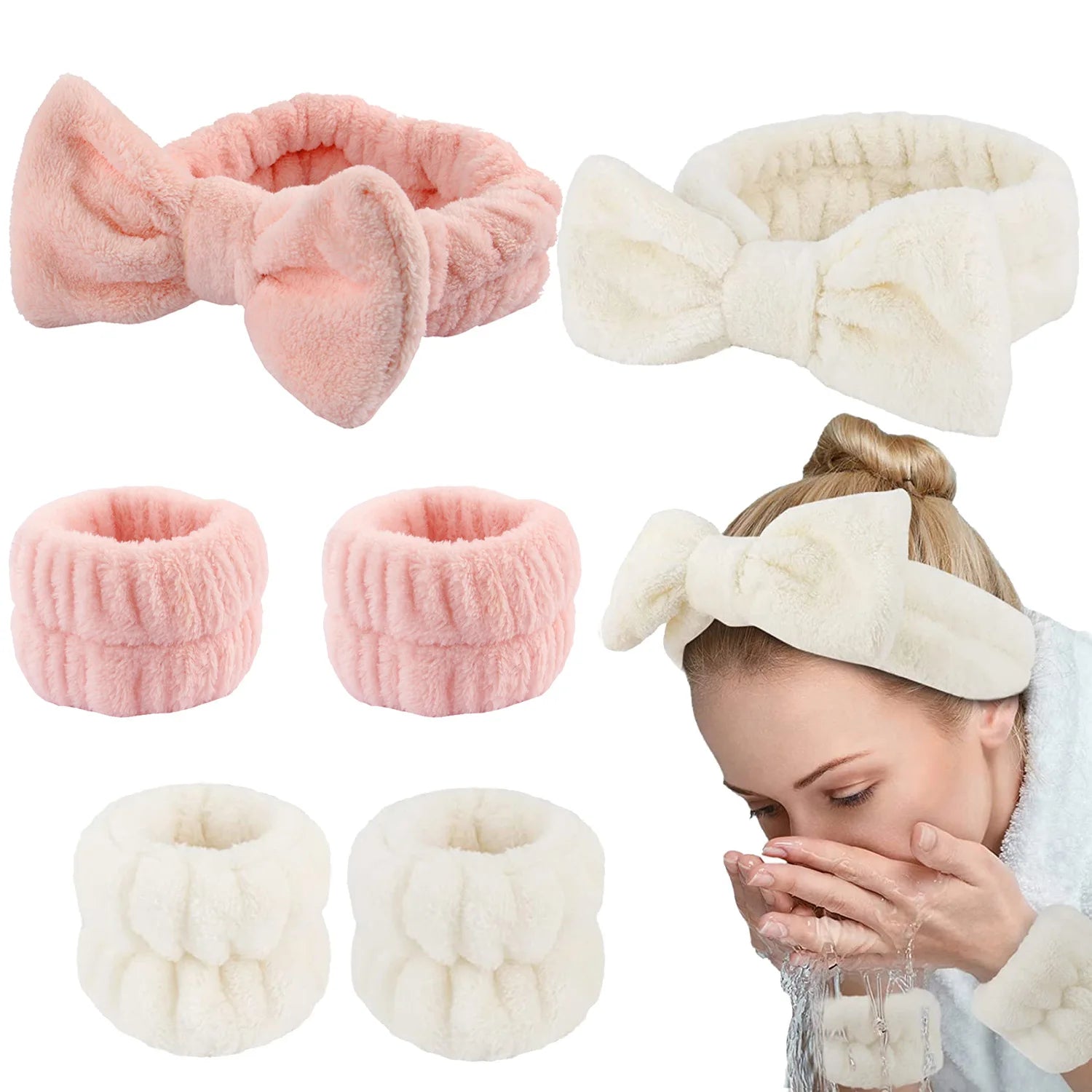 Coral Fleece Hair Bands for Women