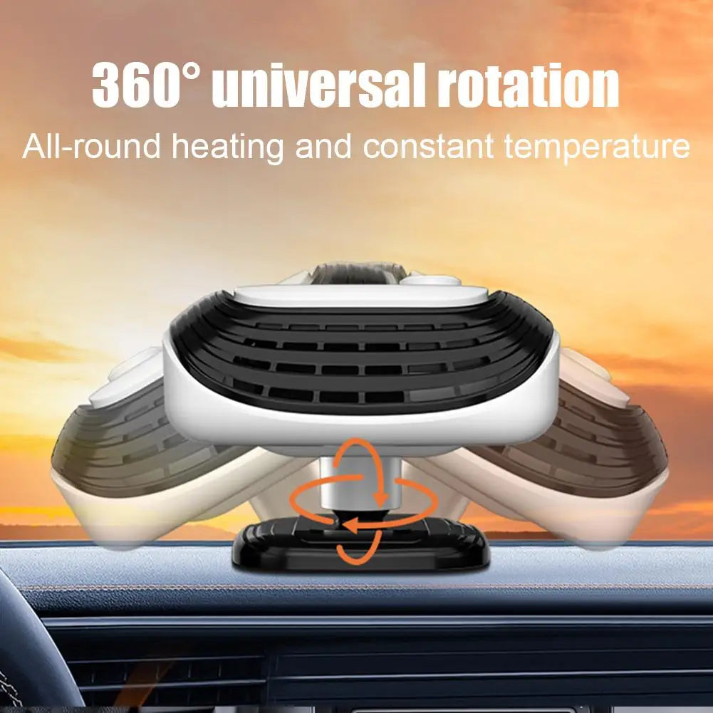 20W Car Heater & Fan – Fast Defrost and Cooling for Windshield