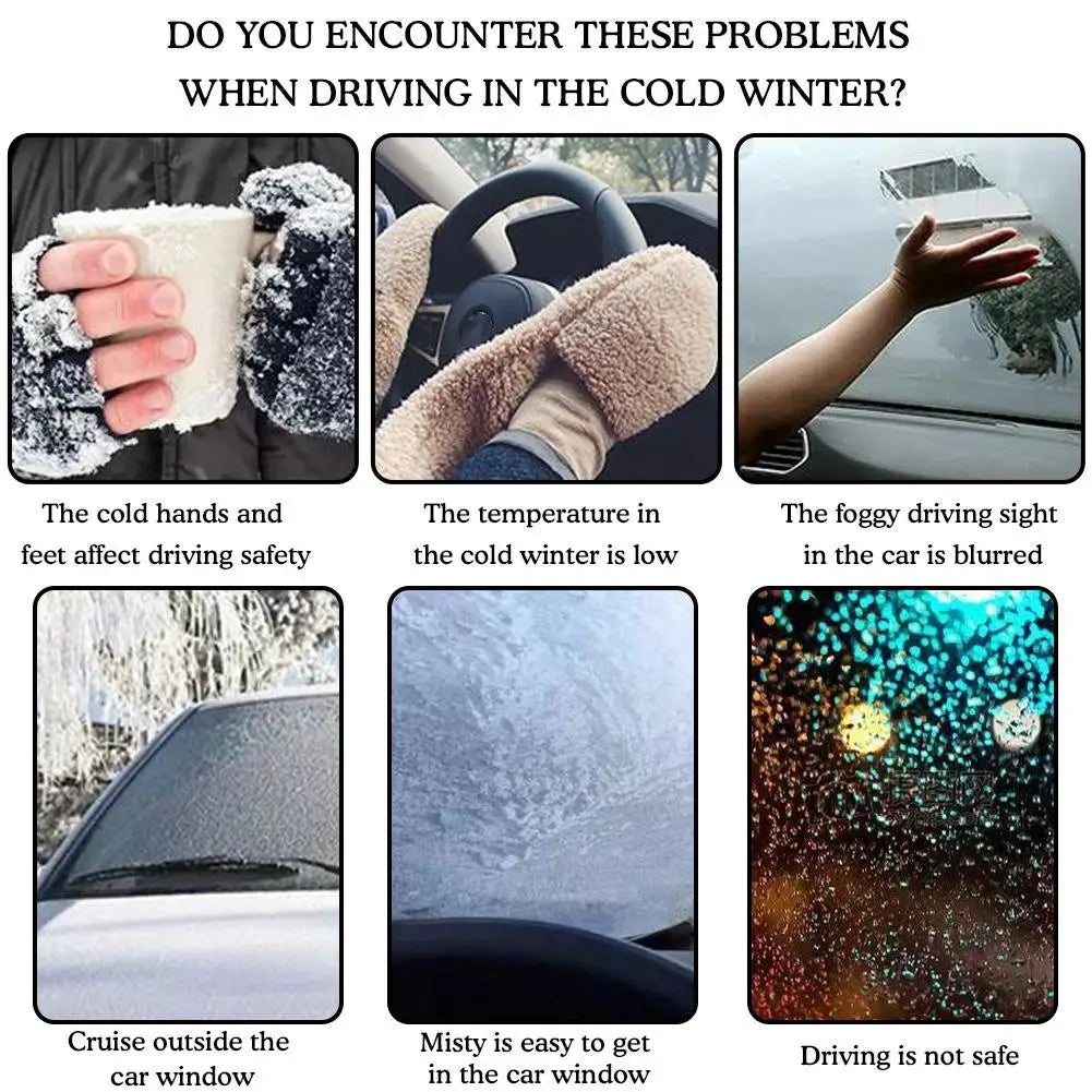 20W Car Heater & Fan – Fast Defrost and Cooling for Windshield