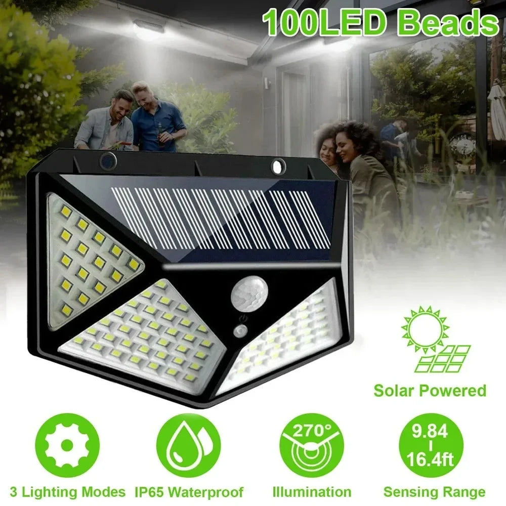 Solar LED Spotlight – Waterproof Outdoor Light with Motion Sensor