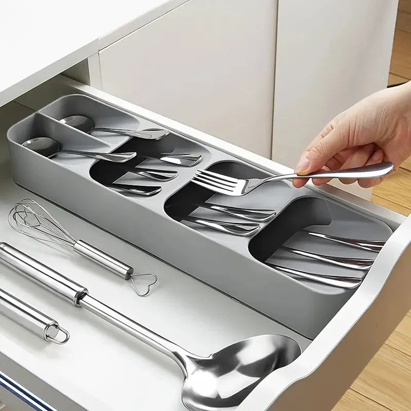 Multi-Purpose Cutlery Tray – Fork & Spoon Organizer