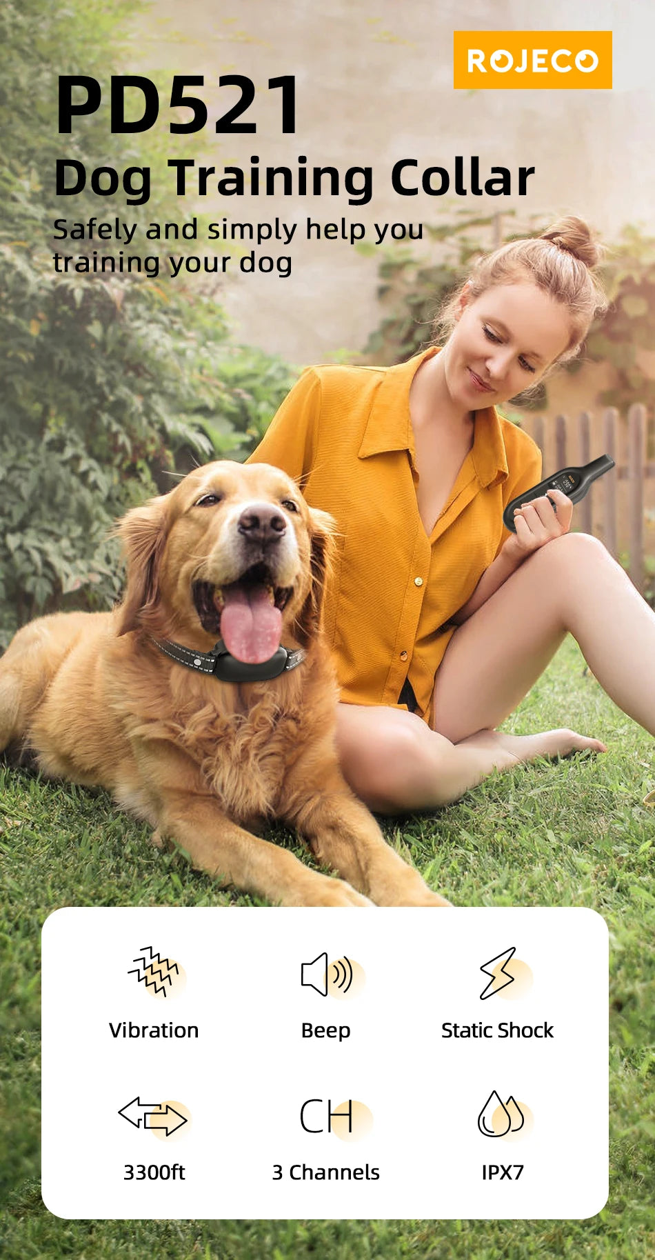 Rojeco Electric Dog Training Collar